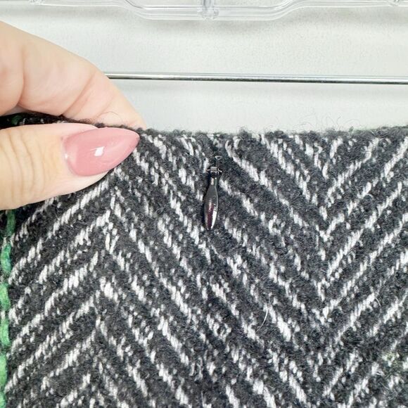 AKRIS PUNTO | NEW Windowpane Check Herringbone Pencil Skirt Women’s Size 10 - Picture 10 of 15